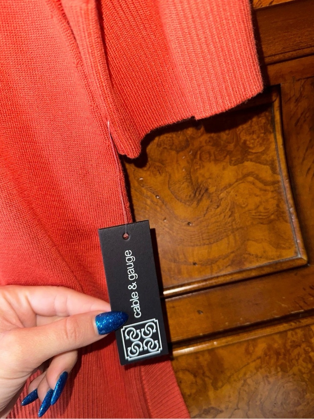 Women’s Coral Lightweight Sweater Tunic – Cable & Gauge – Size 1X - Picture 6 of 8